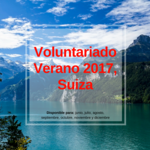 voluntariado de verano 2017 suiza