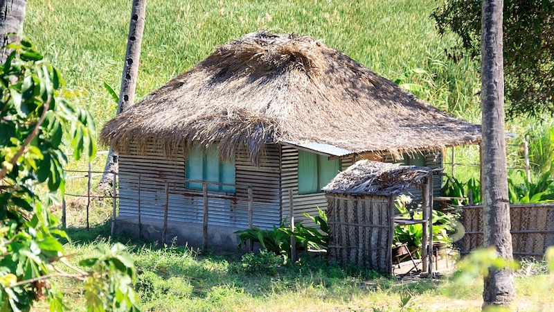 Thatched Roofs Africa Overview Mozambique Poor Hut