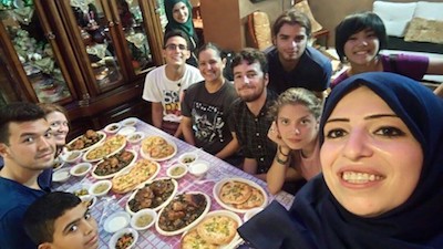 Ser voluntario en Palestina comida